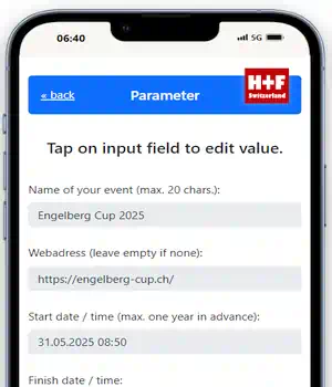 set up the race parameters